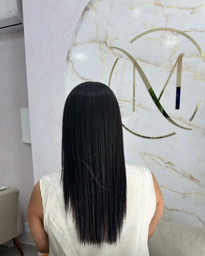 Cabelo antes do mega hair